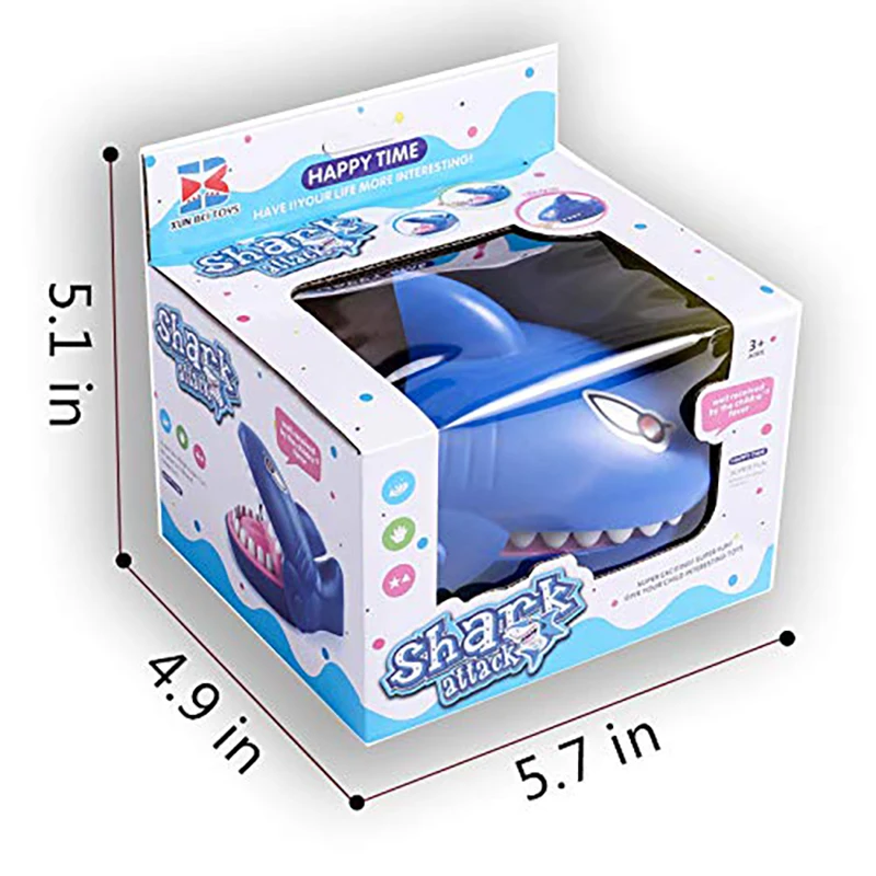 

Large Shark Mouth Dentist Bite Finger Game Novelty Jokes Kids Cartoon Pirate Barrel Family Trick jouet anti stress enfant