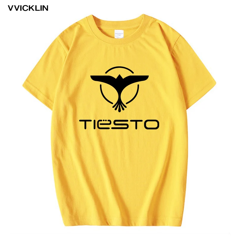 Личность Tiesto печати музыка футболка мужская брендовая Повседневная хлопковая с