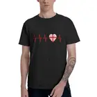 Футболка мужская из 100% хлопка с коротким рукавом, с надписью I Love Country