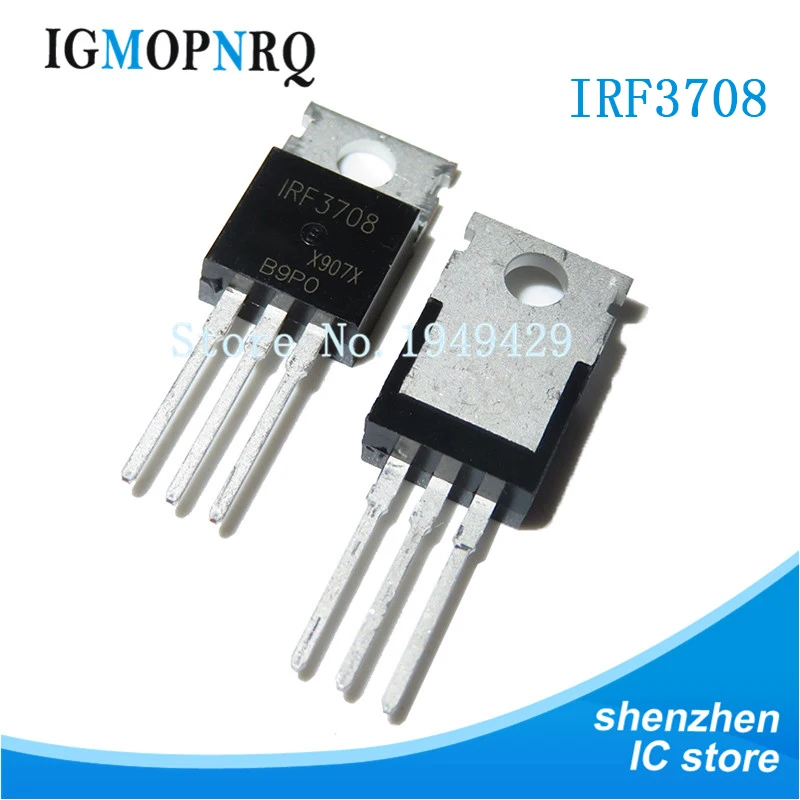 

10 шт IRF3708PBF TO-220 IRF3708 TO220 30V 62A Новинка