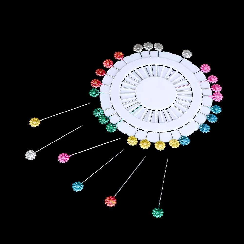 30 шт. разноцветные булавки с прямой головкой Свадебный корсаж для шитья