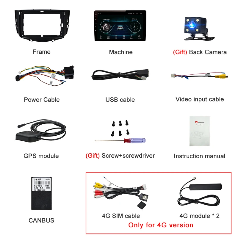 Junsun 2G+ 3 2G Android 8,1 для lifan x60 2012 2013- Авто 2 din Радио стерео плеер Bluetooth gps навигация нет 2din dvd