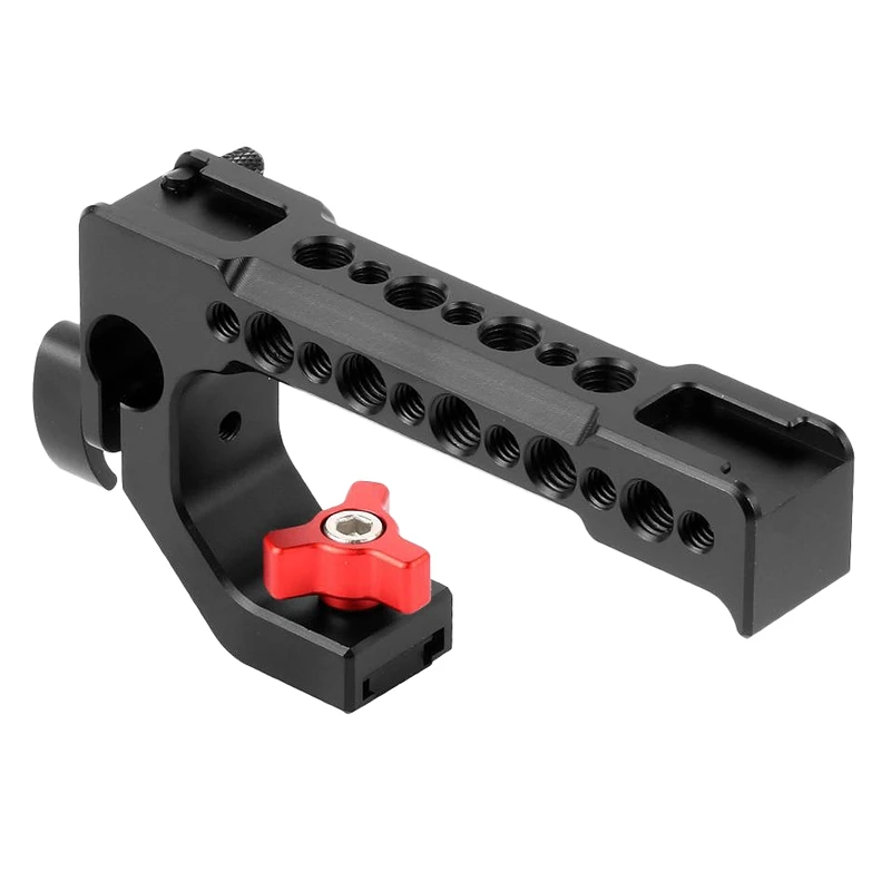 Ручка для камеры ручка сыра DSLR 15 мм отверстие штанги горячий башмак 1/4 дюйма 3/8