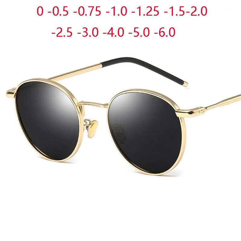 Солнцезащитные очки женские поляризационные круглые из поликарбоната с