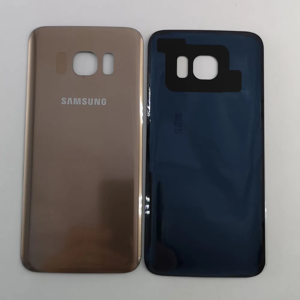 10 шт./лот S7 EDGE задняя крышка батарея чехол 3D стекло Корпус Крышка для SAMSUNG Galaxy S7 EDGE G935F задняя дверь+ клейкая наклейка