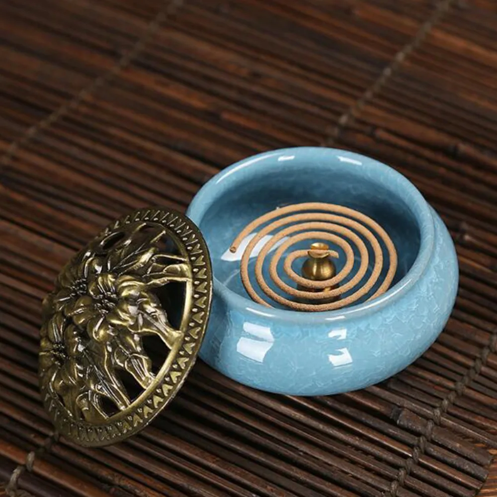 Латунный держатель для катушек золотистый держатель|Благовония и курильницы| |