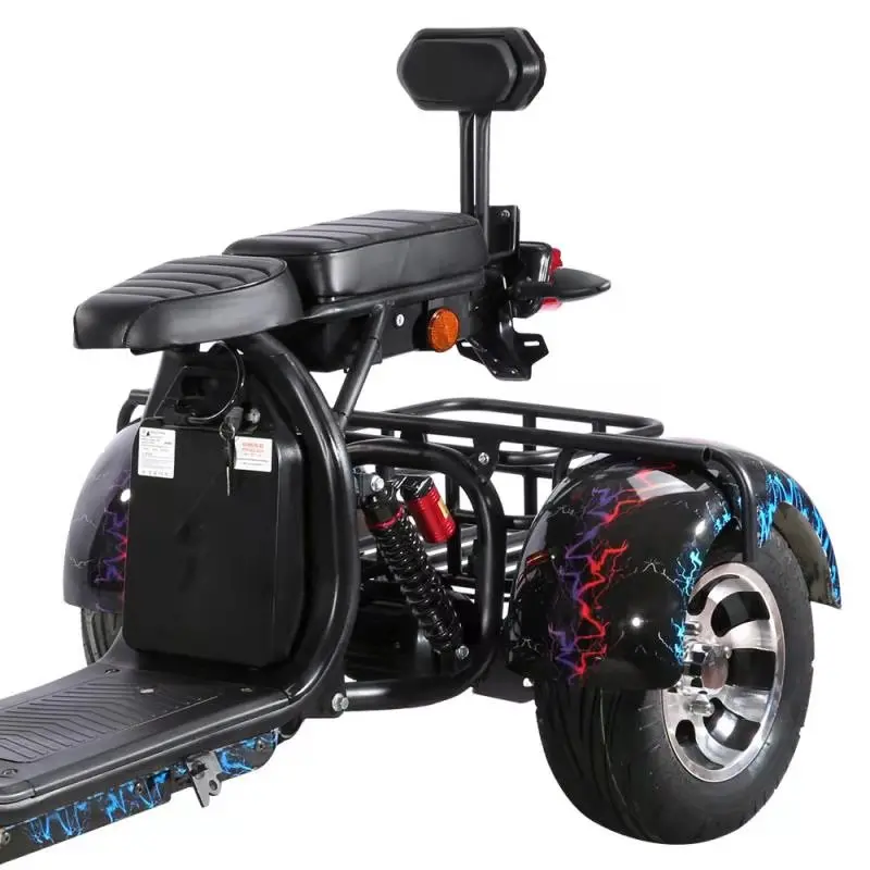 1500 Вт 60 в 20 А · ч/40 ч Электрический трехколесный велосипед EEC европейские запасы