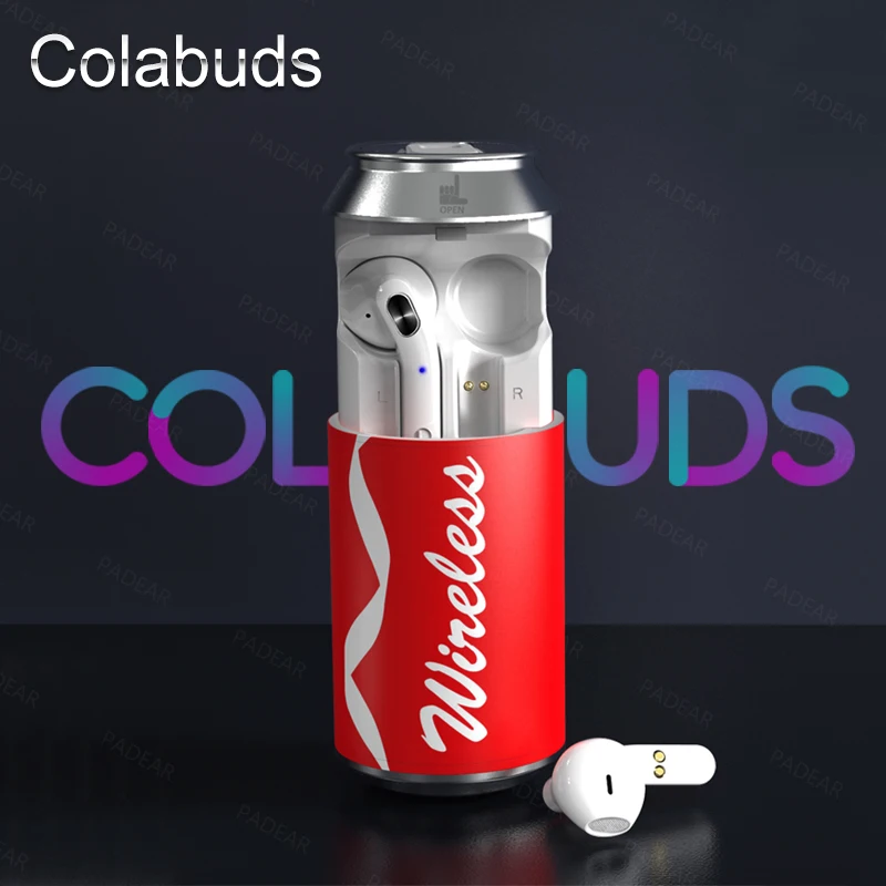Оптовая продажа наушники Colabuds TWS Bluetooth 5 1 3D стерео звук Спортивные Беспроводные PK