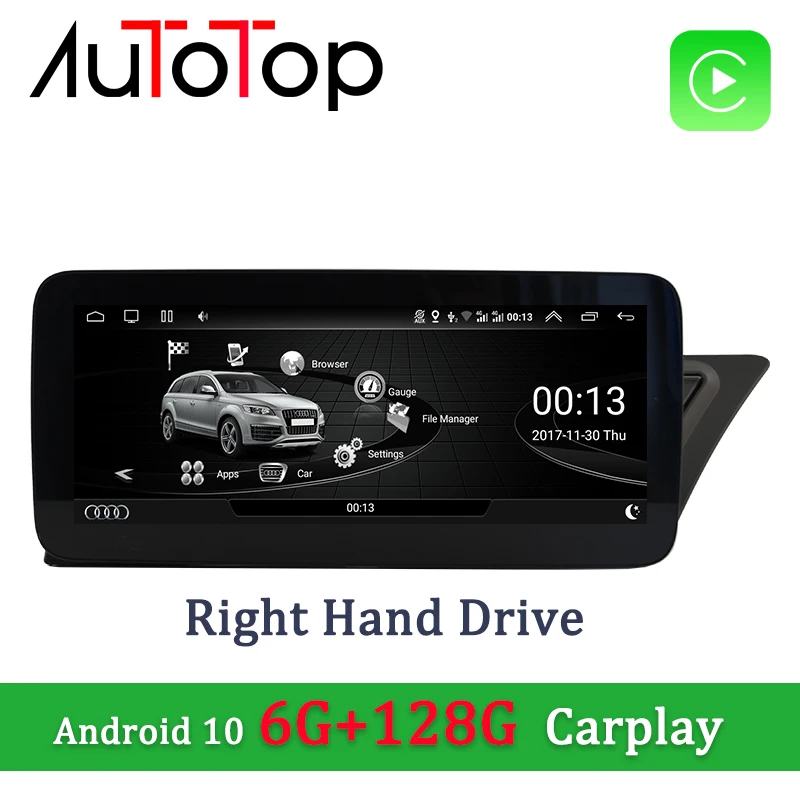 AUTOTOP 10 25 &quotAudi A4 B8 RHD Android Автомобильный GPS навигатор стерео для Audi A4L A5 2009-2016 Радио