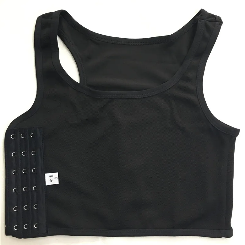

S-3XL Women Seamless Summer Short Vest Flat Breast Binder Les Corset Tomboy Lesbian Underwear Plus Size Tank Top Shaper Bustier