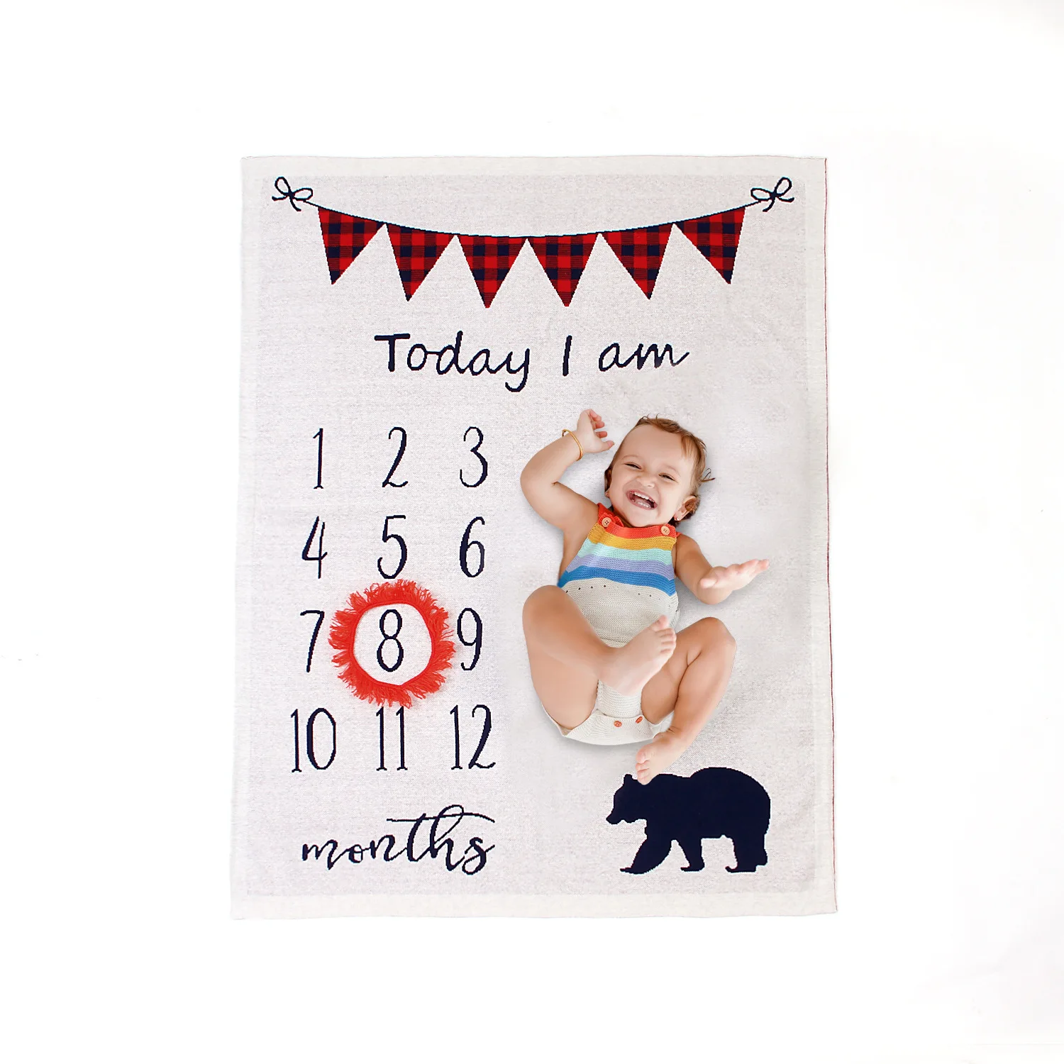 Детское одеяло детское трикотажное для фотосъемки полнолуние подарок на день