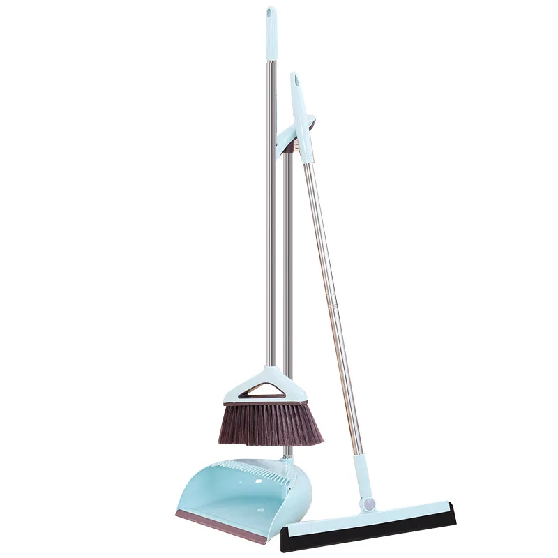 

Quality Broom Dustpan Suit Foldable Household Cleaning Tools Plastic PP Broom Combination Soft Hair Clean Dustless Helper Sets