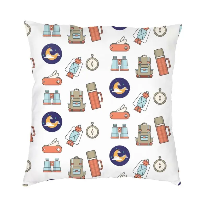 

Наволочка для подушки для кемпинга и приключений, 40x40 см, домашняя декоративная подушка с 3D принтом для кемпинга на улице, кемпера, фургона, д...