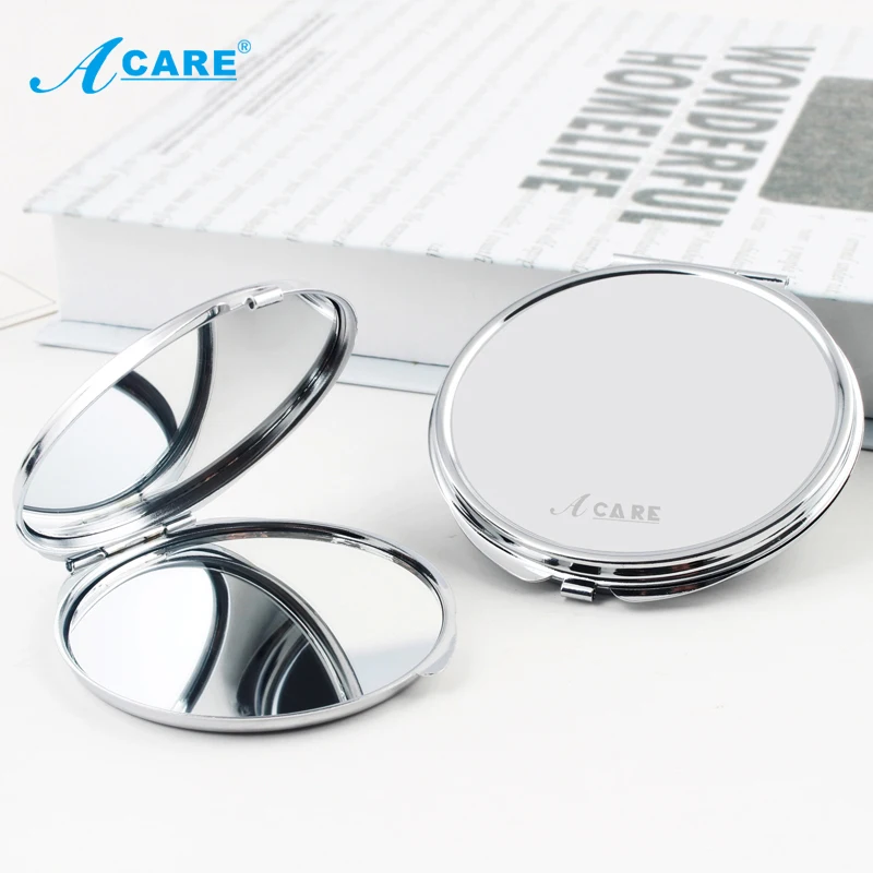 Компактное квадратное косметическое зеркало Acare Портативное двухстороннее