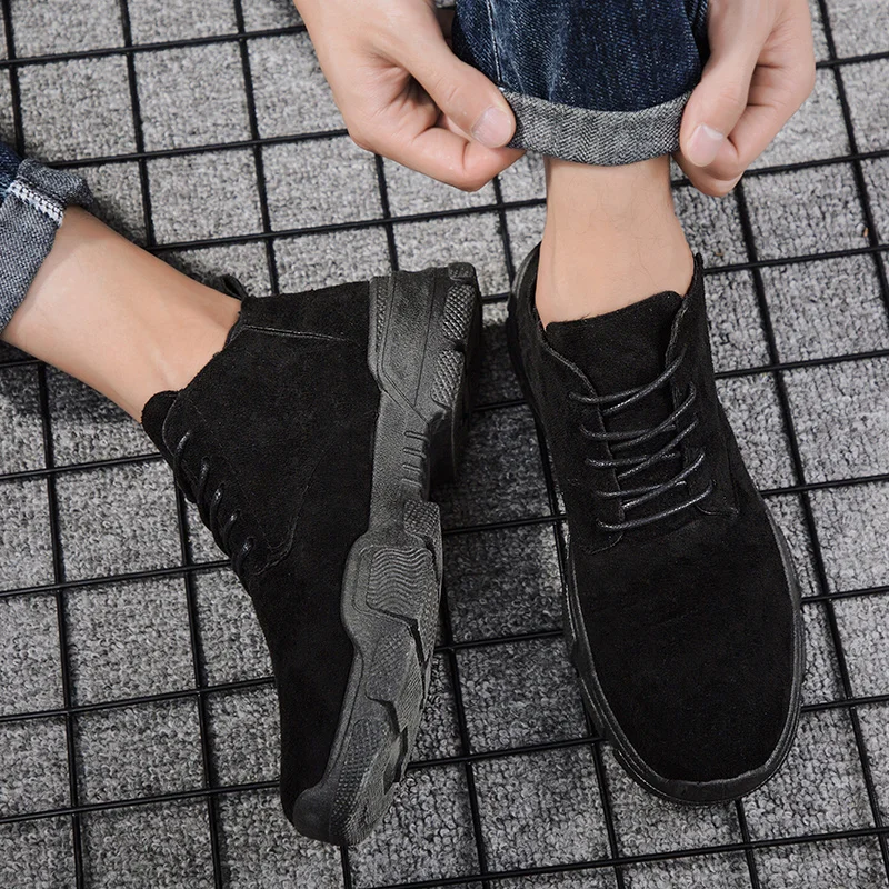 

Shoes Casual Men's Boots Shoes Casual Man Fashion Comfortable Men Breathable For Leisure Sneakers Light Black Spring