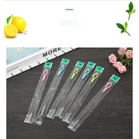 10pcs soft baby milk feeding bottle drink water cup straw washing brush cleaner stainless steel handle spiral brush catheter