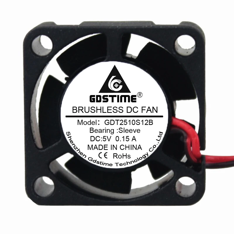 Кулер GDT Micro 2P 2510 25x10mm 2510s 25mm 5V DC (5 шт/лот) | Компьютеры и офис