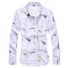 Мужская рубашка с длинными рукавами 5XL 6XL 7XL на весну и осень, Модная приталенная деловая Повседневная рубашка большого размера, гавайская мужская рубашка