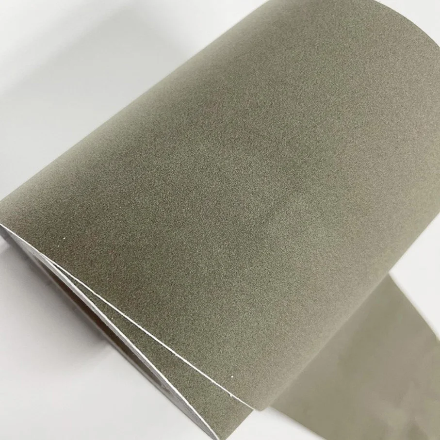 

15CM*200/300/500/600CM Grey Velvet Suede Fabric Quality Vinyl Wrap Film Car Wrapping For Auto Interior Exterior Car Styling