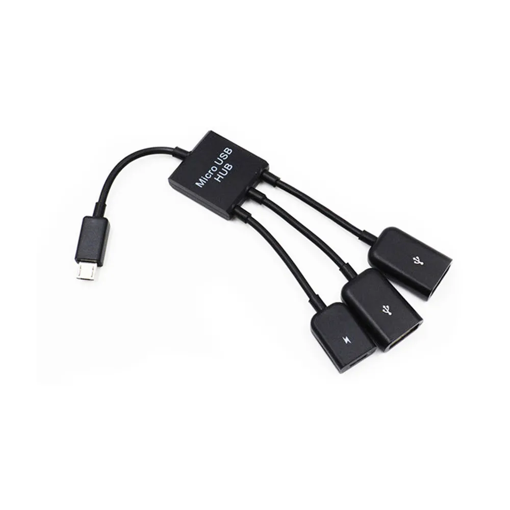 OTG концентратор кабель 3 разветвитель порт Type C/ Micro адаптер USB передачи данных для