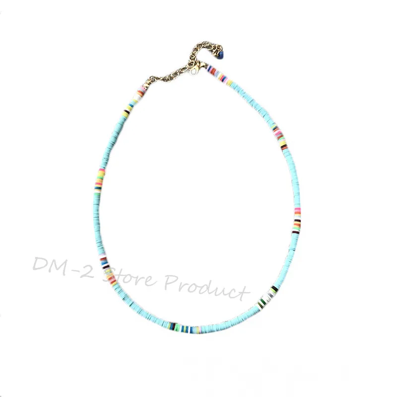 2020 New Silicone Boho Choker Multi-colored Retro Classic Soft Ceramic Short Necklace Banquet Party Vacation Fashion Accessories | Украшения