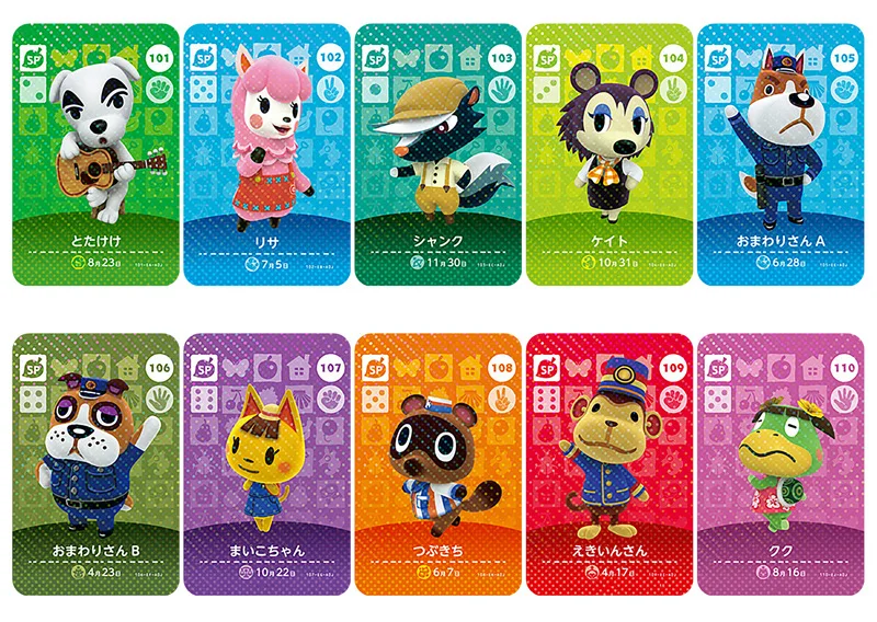 Серия 2(101-140) карточка для скрещивания животных Amiibo NS игр | Игрушки и хобби