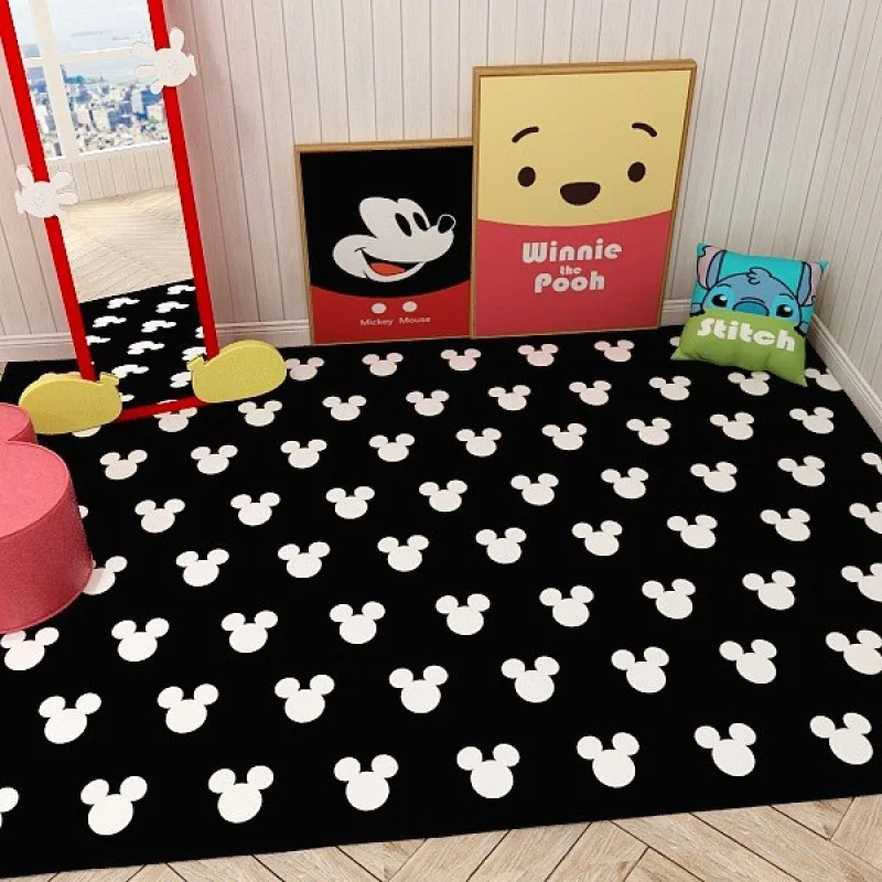 

Disney Printed Carpet Rug for Living Room Kids Play Mats Washable Bedroom Large Area Rugs Floor Mat Mickey Minnie Home Doormat
