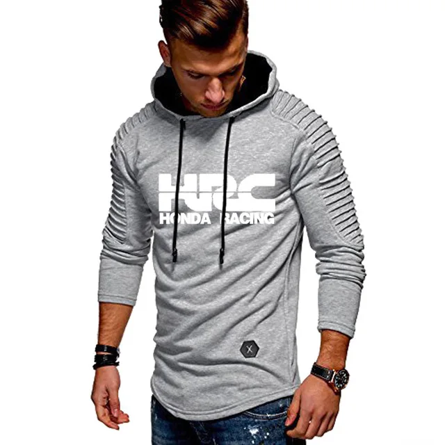 Толстовка мужская с логотипом гоночного мотоцикла и машины повседневная
