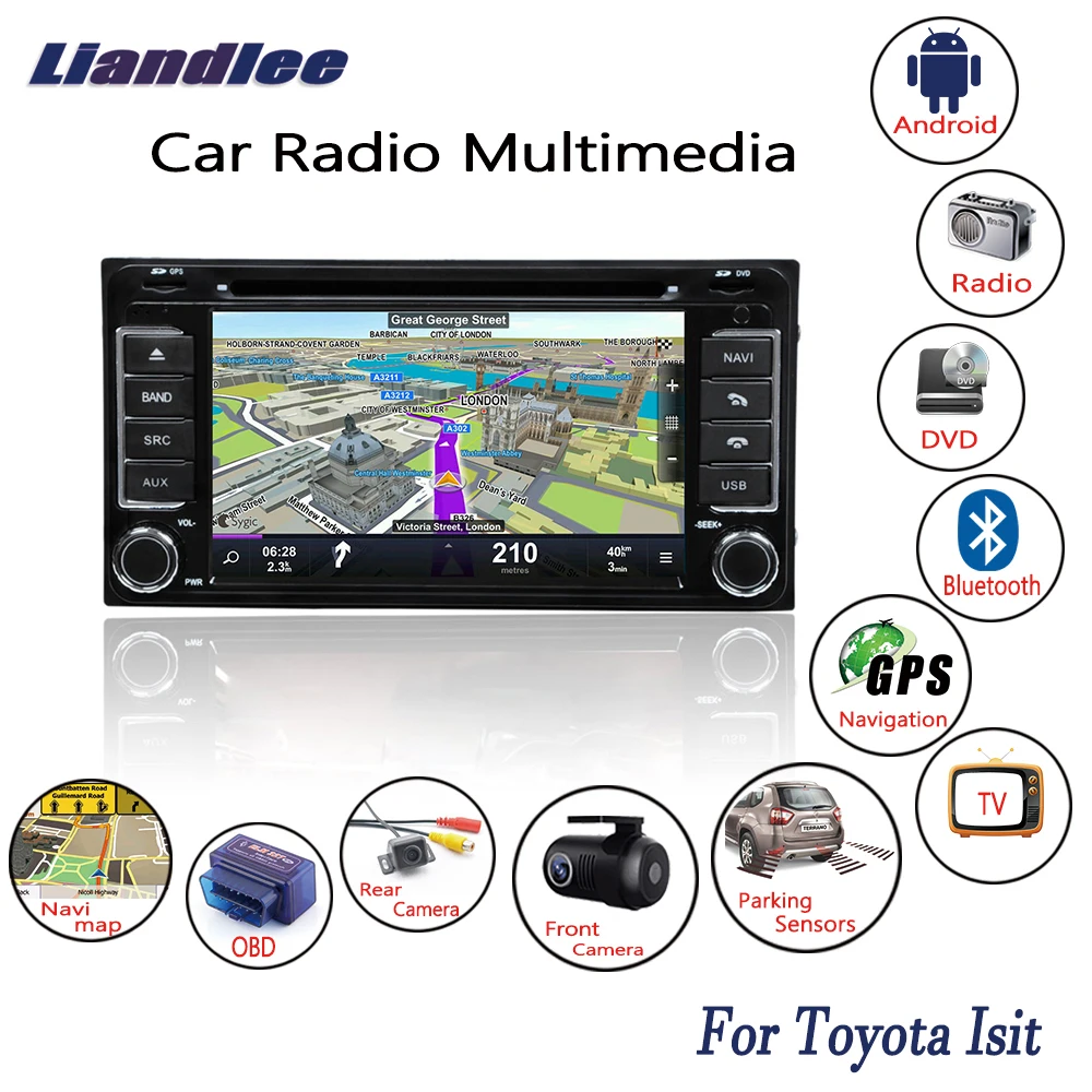 Liandlee для Toyota Isis 2001 ~ 2006 Android автомобильное радио CD DVD плеер GPS навигация карты