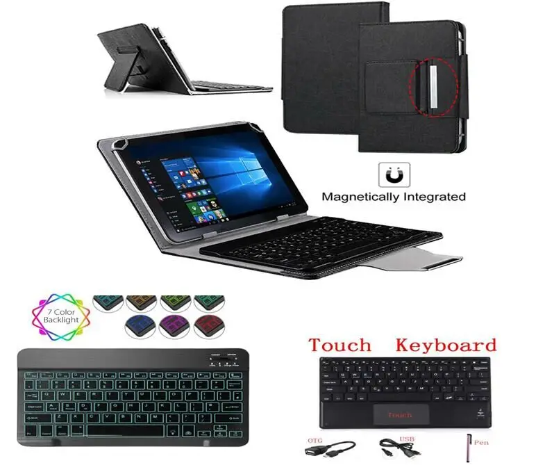 Light Backlit Bluetooth Keyboard case Cover for iPad Pro 11 Inch 2020 Tablet Stand Touch Keyboard Case + Pen + OTG + USB