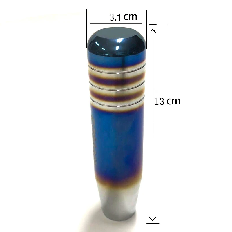 13cm Racing Shift Knob Aluminum Alloy Gearshift Lever Auto Tuning Head Universal Grilled Blue Manual Gear shift | Автомобили и