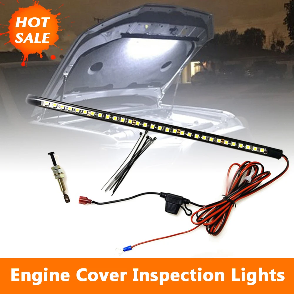 Белый под капотом светодиодный светильник комплект с автоматическим