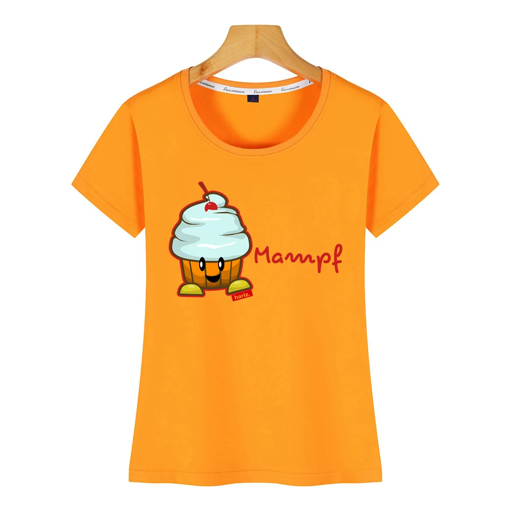 Топы футболки для женщин mampf cupcake hariz kitchen Детские сексуальные Harajuku короткие
