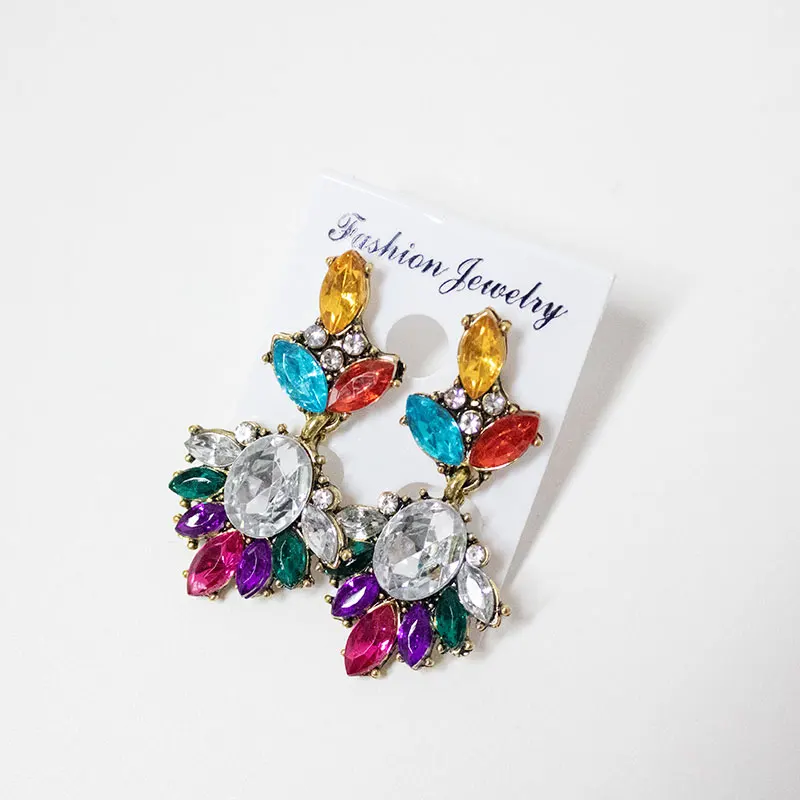 Серьги ювелирные изделия новый золотой цвет Длинные Кристальные кисточки