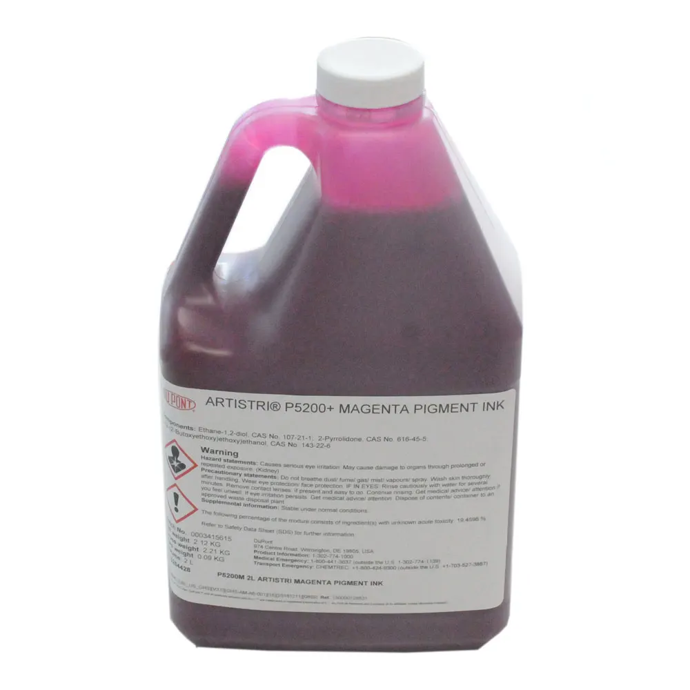 Dupont ARTISTRI P5100 голубой P5200 пурпурный P5300 желтый P5400 текстиля черного цвета чернил