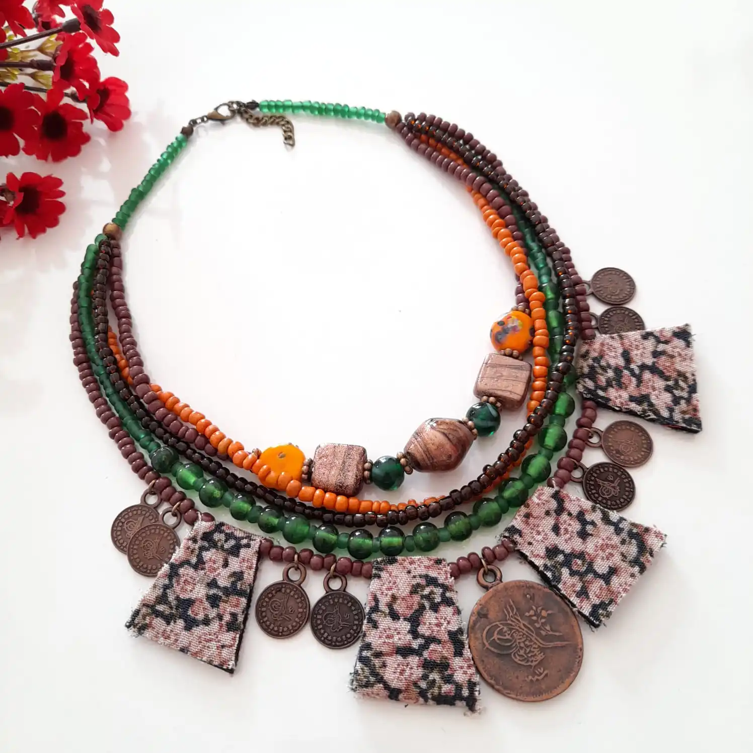 

Goodtime Authentic Necklace Indian & Glass Beads Women Handmade Jewelry