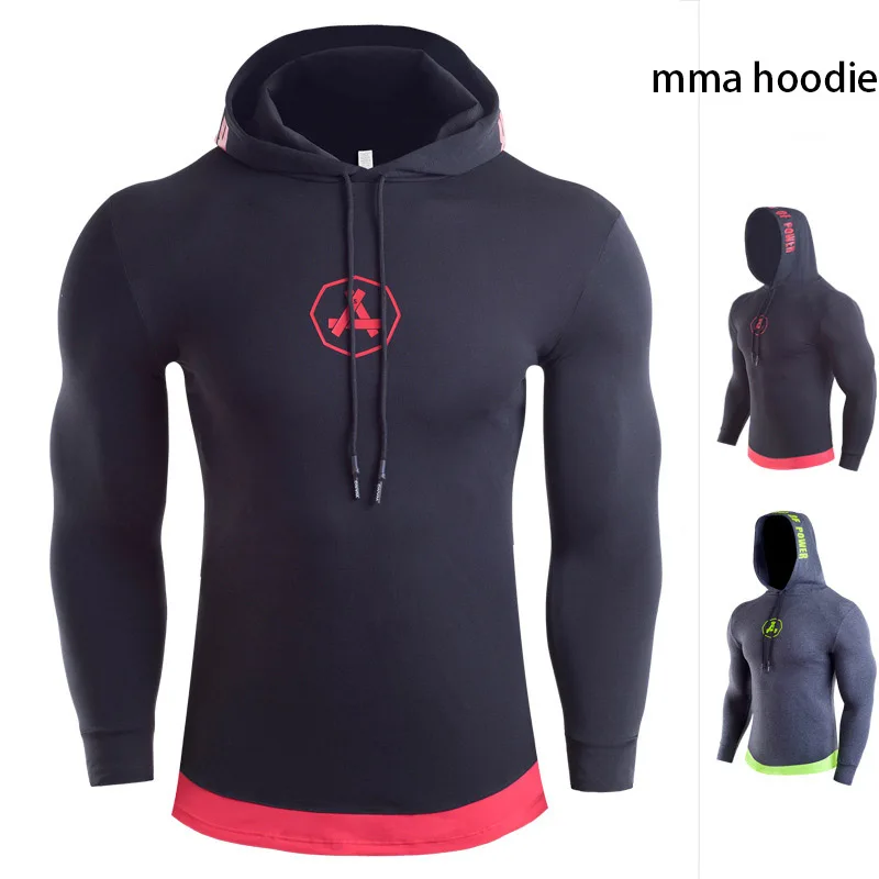 Кофты с капюшоном в стиле MMA боксерские спортивные трикотажные изделия Bjj Rashguard