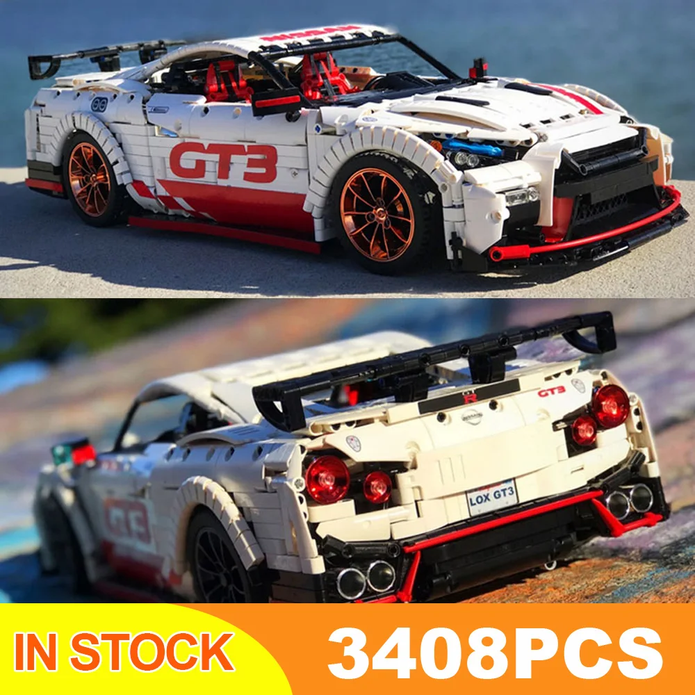 DHL 23010 3408 шт. Moc высокотехнологичный Nismo Nissan GTR GT3 скоростной гоночный спортивный