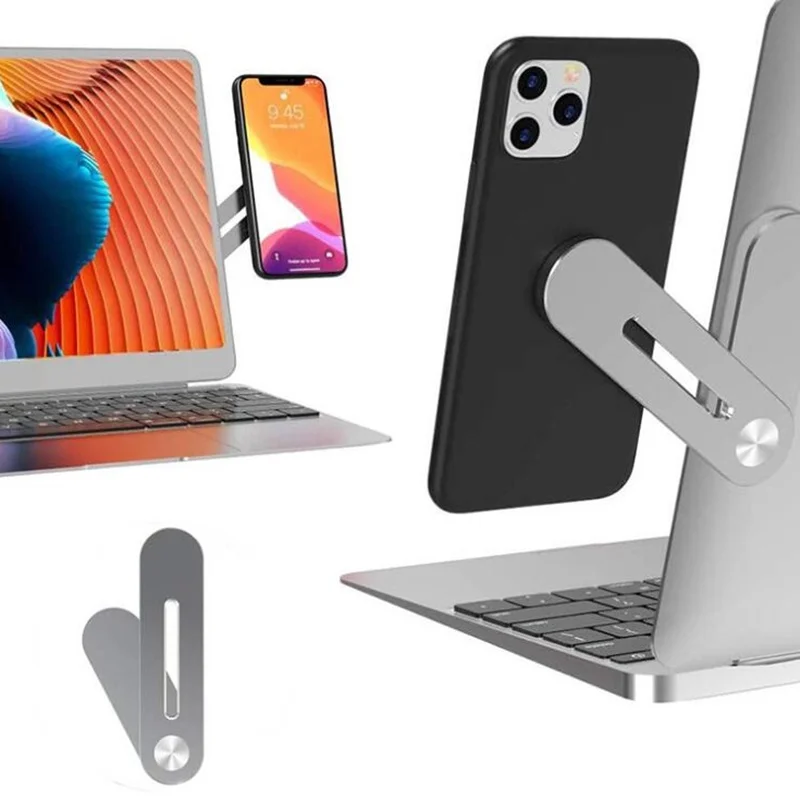 

Tongdaytech Universal Metal Foldable Phone Laptop Stand Magnetic Desktop Portable Holder For PC Macbook Pro Air Notebook Tablet