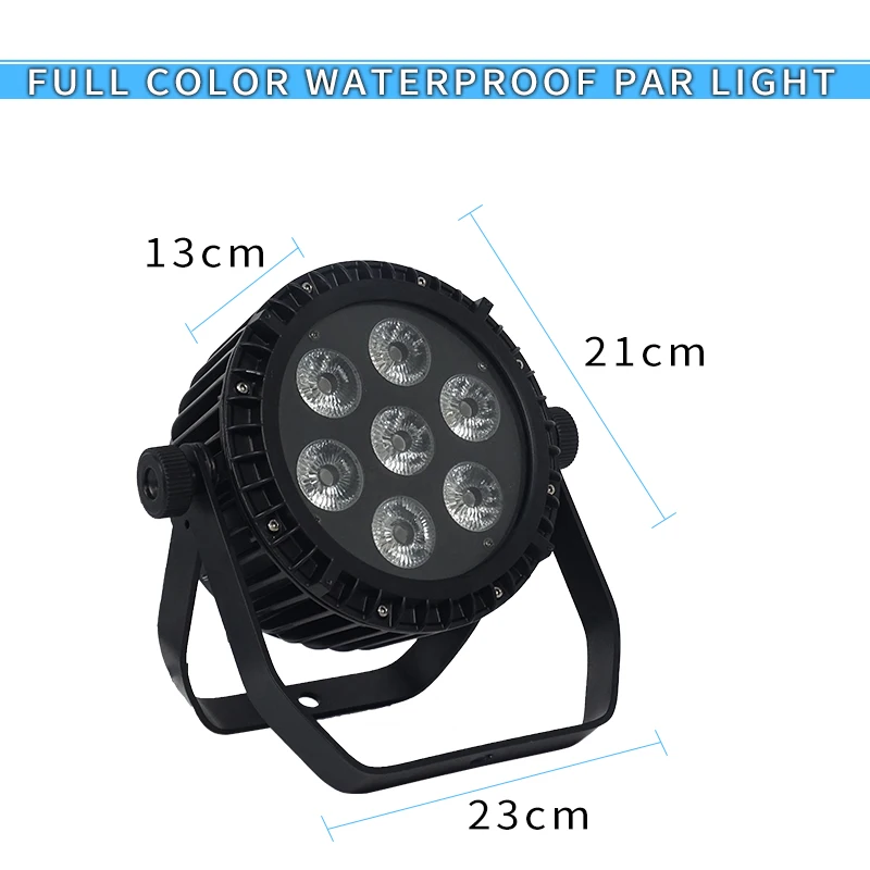 Открытый водонепроницаемый 7*18 Вт Led Par свет IP65 Водонепроницаемый сценический 7x18 64