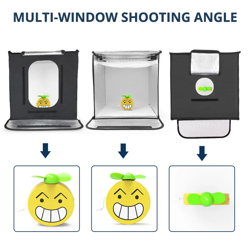 Портативный двухцветный светильник тбокс SPASH F40A 40*40 см для фотостудии 16 дюймовый