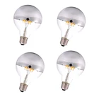 G95 глобусы подвесной светильник светодиодный светильник лампа 6 Вт 27000 к затемнения светодиодный COB лампа накаливания E26 110V E27 220V светодиодный щепка зеркало с подсветкой Led лампа для дома, 4 предмета в комплекте