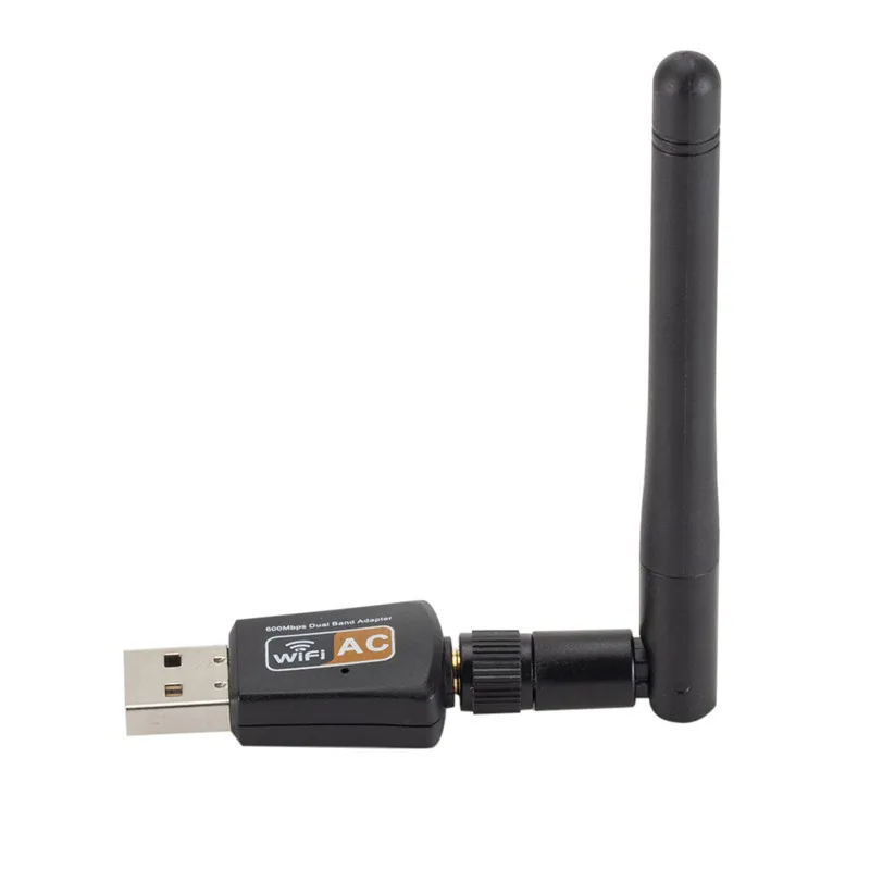 

600Mbps Wireless USB Wifi Adapter Dongle Dual Band 2.4G/5GHz External Antenna 802.11AC USB2.0 Receiver Wireless Network Card