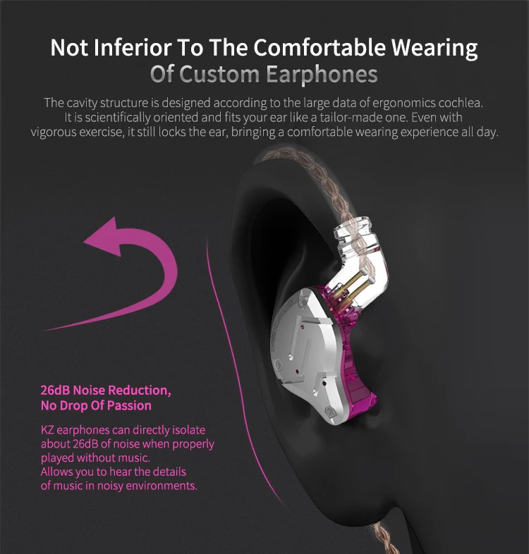 KZ ZS10 Pro 4BA+ 1DD гибридные 10 единиц HIFI бас наушники в ухо монитор наушники
