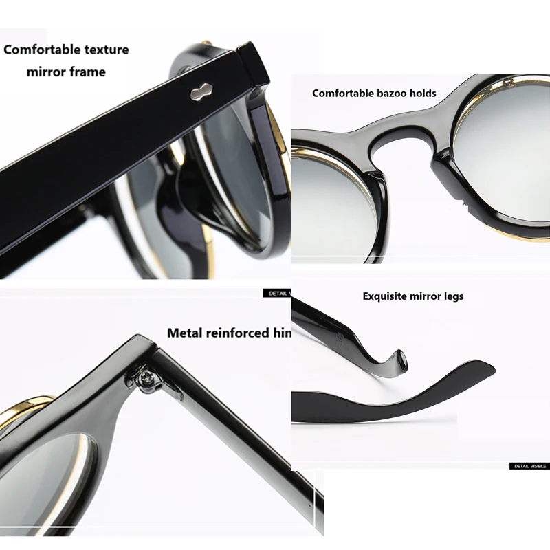 Новинка 2020 Винтажные Солнцезащитные очки в стиле стимпанк Ретро стиль круглая