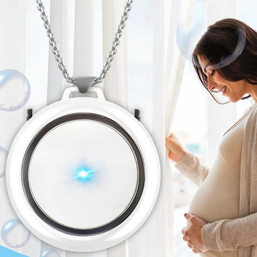 

USB Portable Wearable Air Purifier Personal Mini Air Necklace Negative Ion Air Freshener No Radiation Low Noise