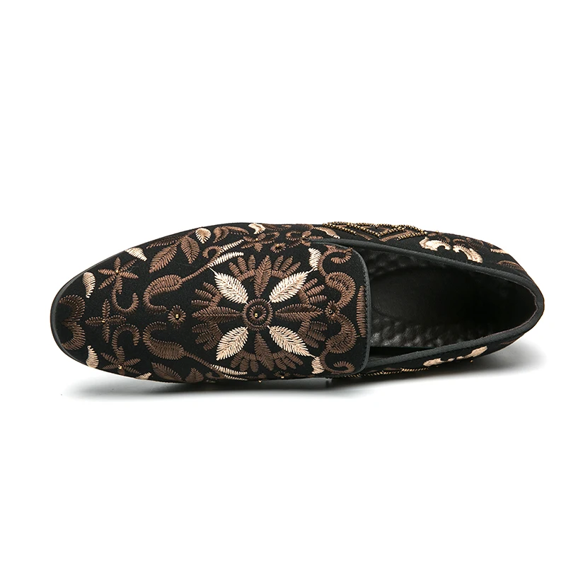 Embroidery designer men formal leather shoes italian luxury vintage wedding male dress footwear elegant new oxford for | Обувь