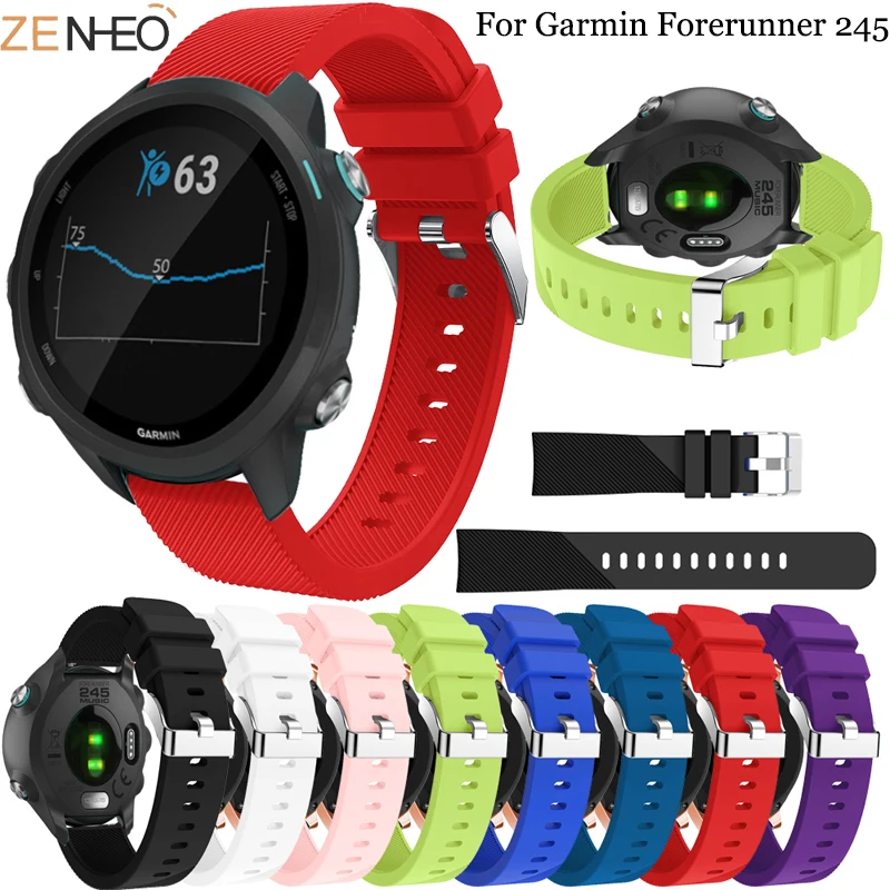 

20 мм силиконовый ремешок для Garmin Vivoactive3 Band Garmin Forerunner 645/245 сменный быстросъемный браслет