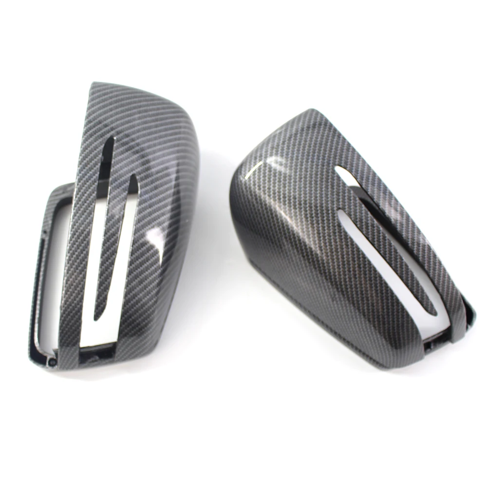 Rear view Mirror Covers For Mercedes-Benz W204 E W212 W176 W246 CLS C218 GLA X156 ABS Carbon Fiber Gloss Black | Автомобили и