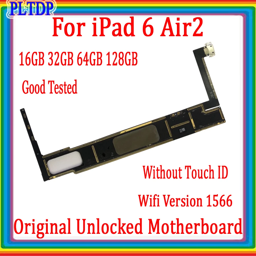 Полная разблокировка для iPad 6 Air 2 1566 материнская плата Wi Fi версия хорошо